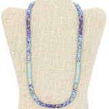 Mermaid Scales Blue 24" Single-Layer Necklace - LOTUS SKY Nepal Bracelets