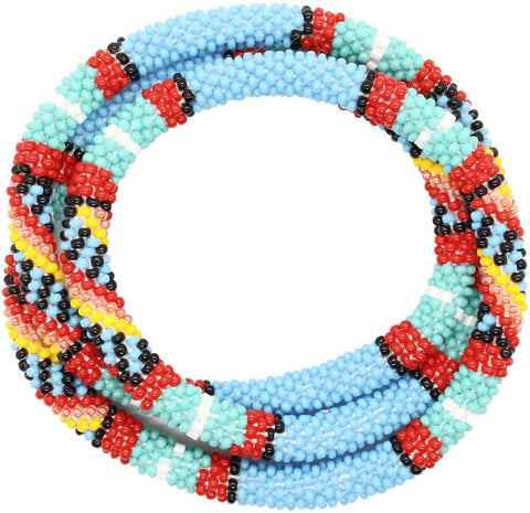 Mexican Textiles 63" Triple-Wrapper Necklace
