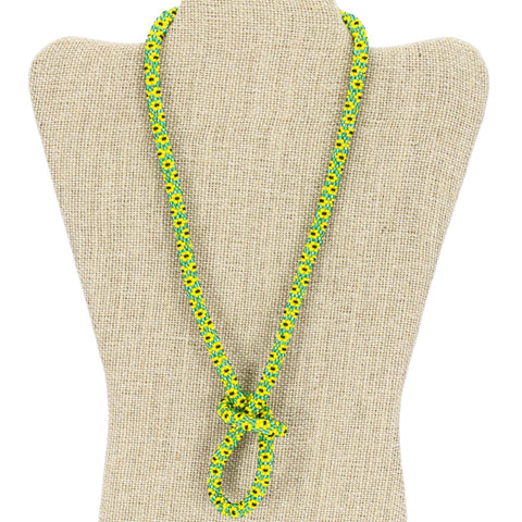 Classic Sunflower 28" Single-Layer Necklace