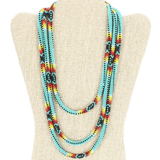 Dreaming in Faith 63" Triple-Wrapper Necklace - LOTUS SKY Nepal Bracelets
