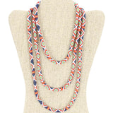 Southwest Nomad 63" Triple-Wrapper Necklace - LOTUS SKY Nepal Bracelets