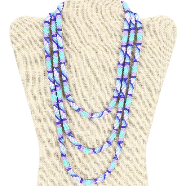 Aura 63" Triple-Wrapper Necklace - LOTUS SKY Nepal Bracelets