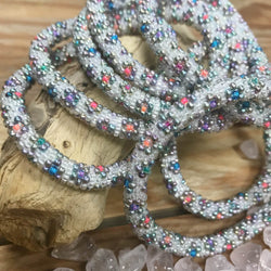 It's Snowing Flower-Flakes - LARGE ONLY! - LOTUS SKY Nepal Bracelets