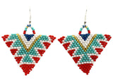 Living in Flip Flops Triangle Earrings - LOTUS SKY Nepal Bracelets