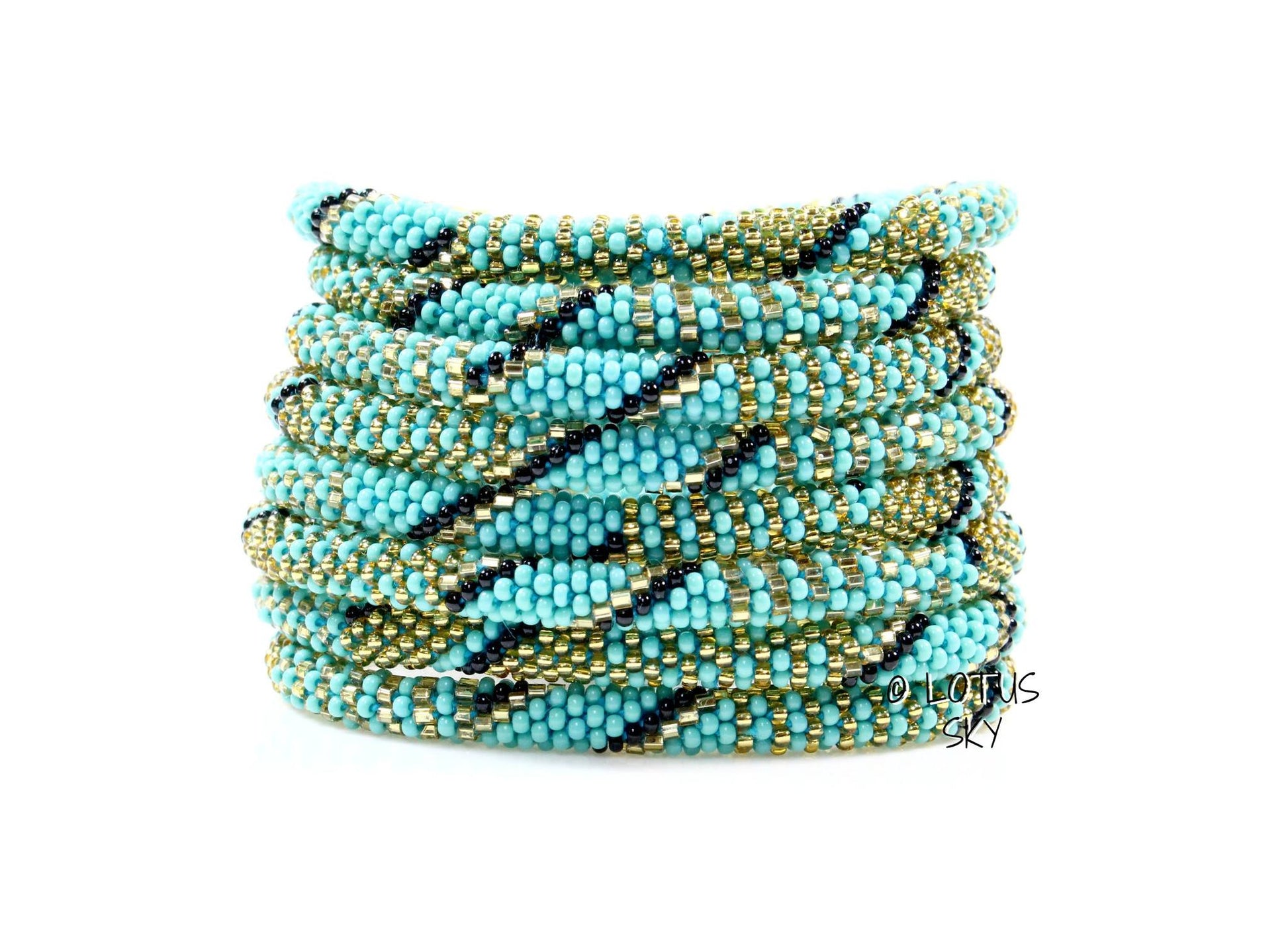 Radical Teal - LOTUS SKY Nepal Bracelets