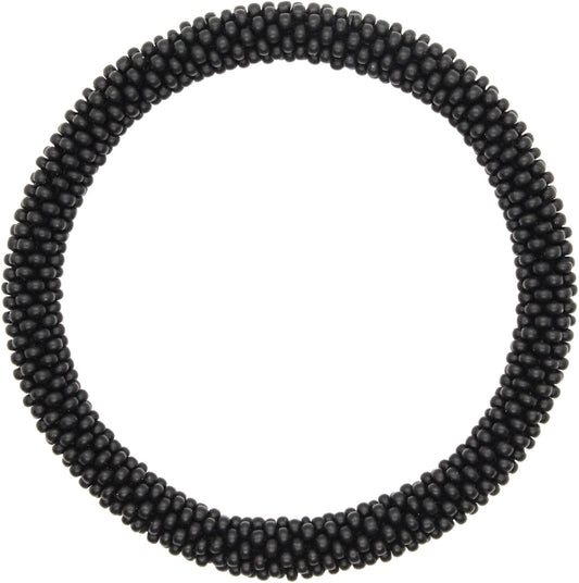 Matte Black Solid - LOTUS SKY Nepal Bracelets