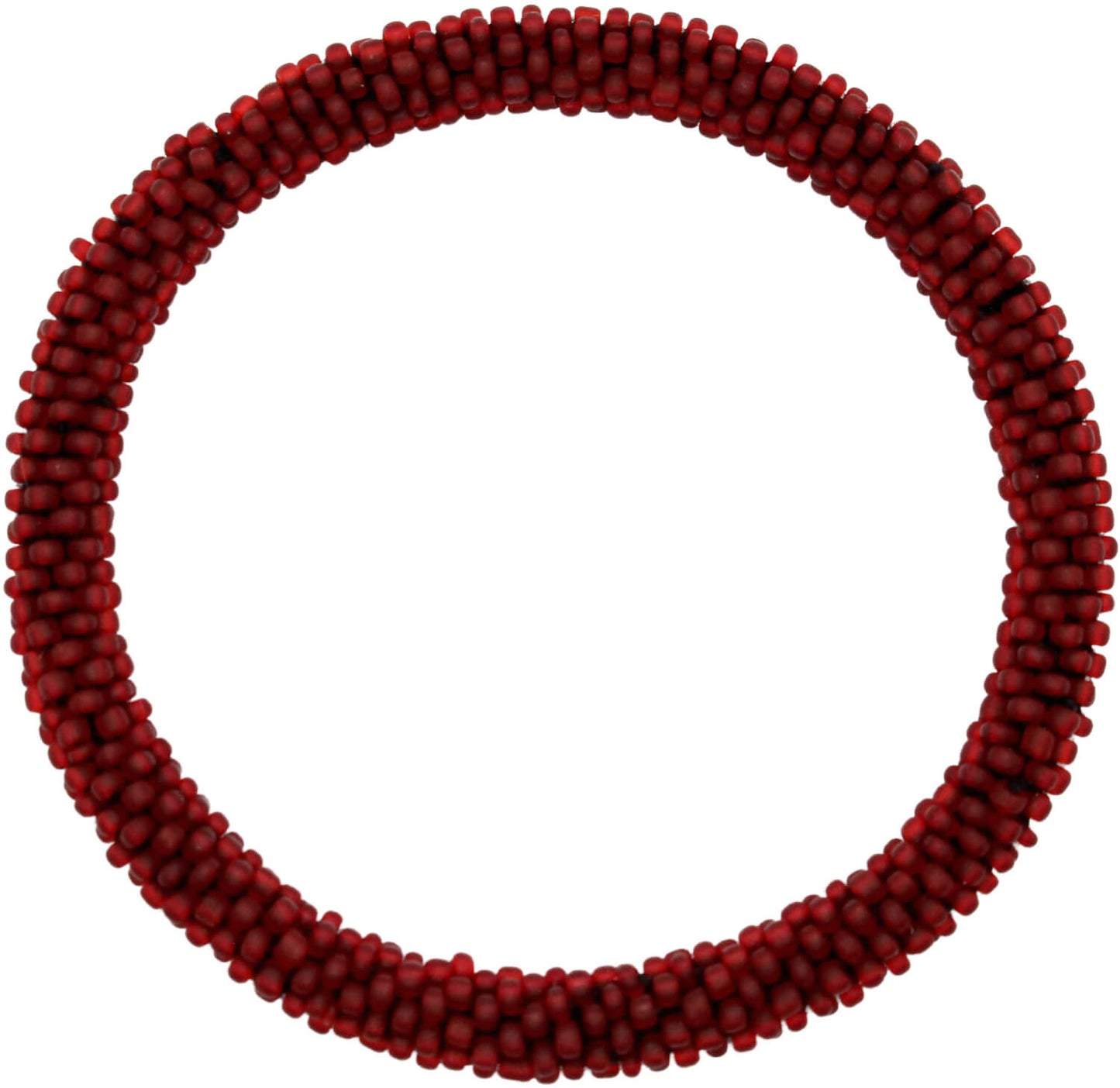 Matte Dark Red Solid - LOTUS SKY Nepal Bracelets