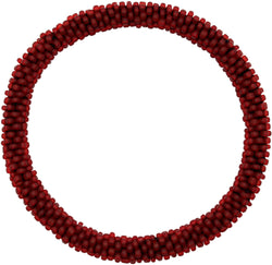 Matte Dark Red Solid - LOTUS SKY Nepal Bracelets