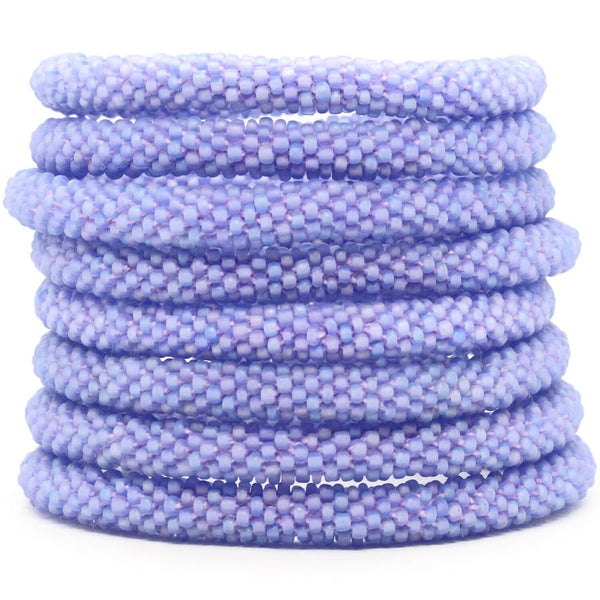 Matte Periwinkle Solid - LOTUS SKY Nepal Bracelets