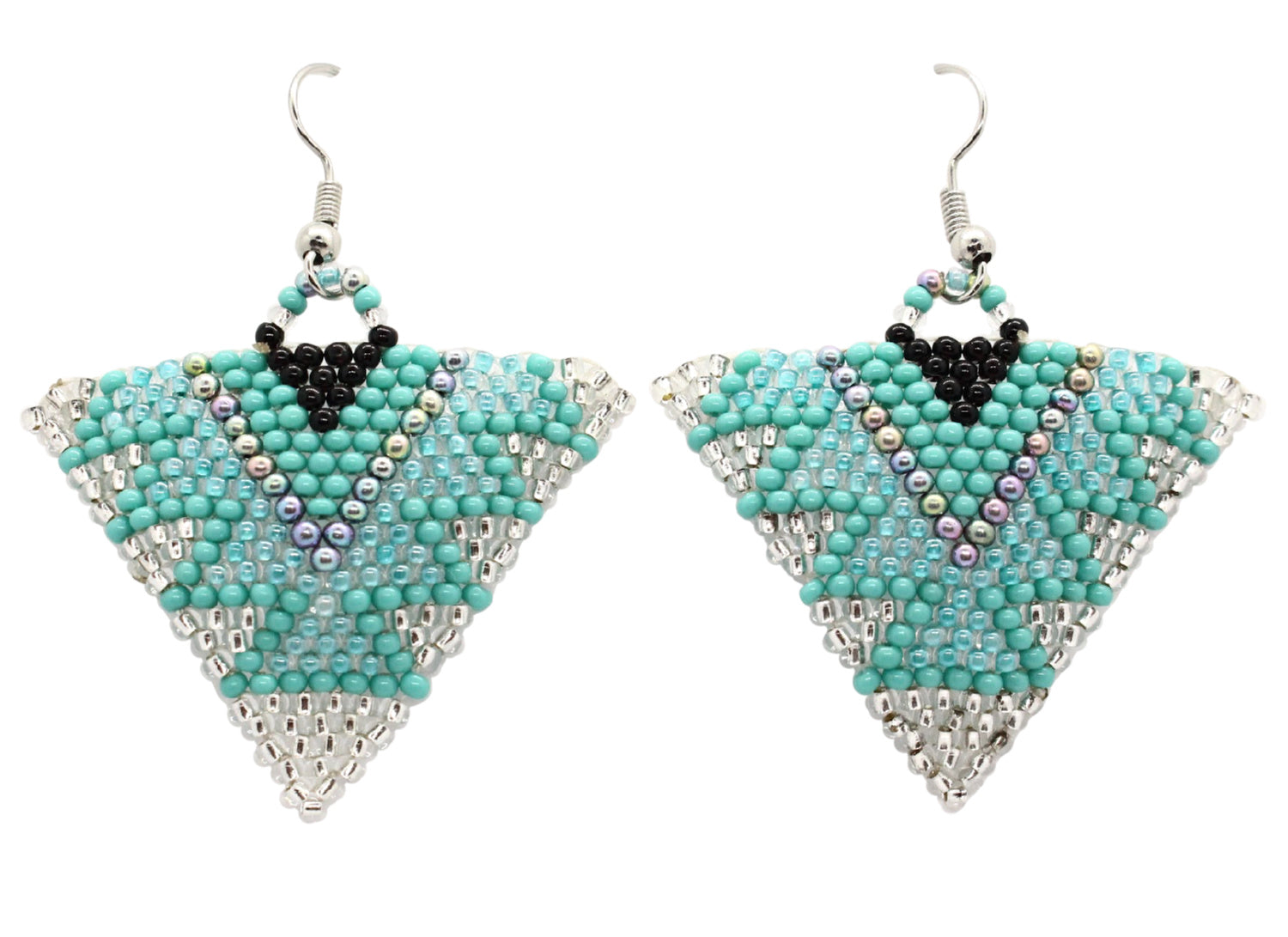 Mermaid Eyes Triangle Earrings - LOTUS SKY Nepal Bracelets