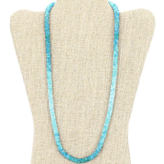 Mermaid Scales Teal Ombré 24" Single-Layer Necklace