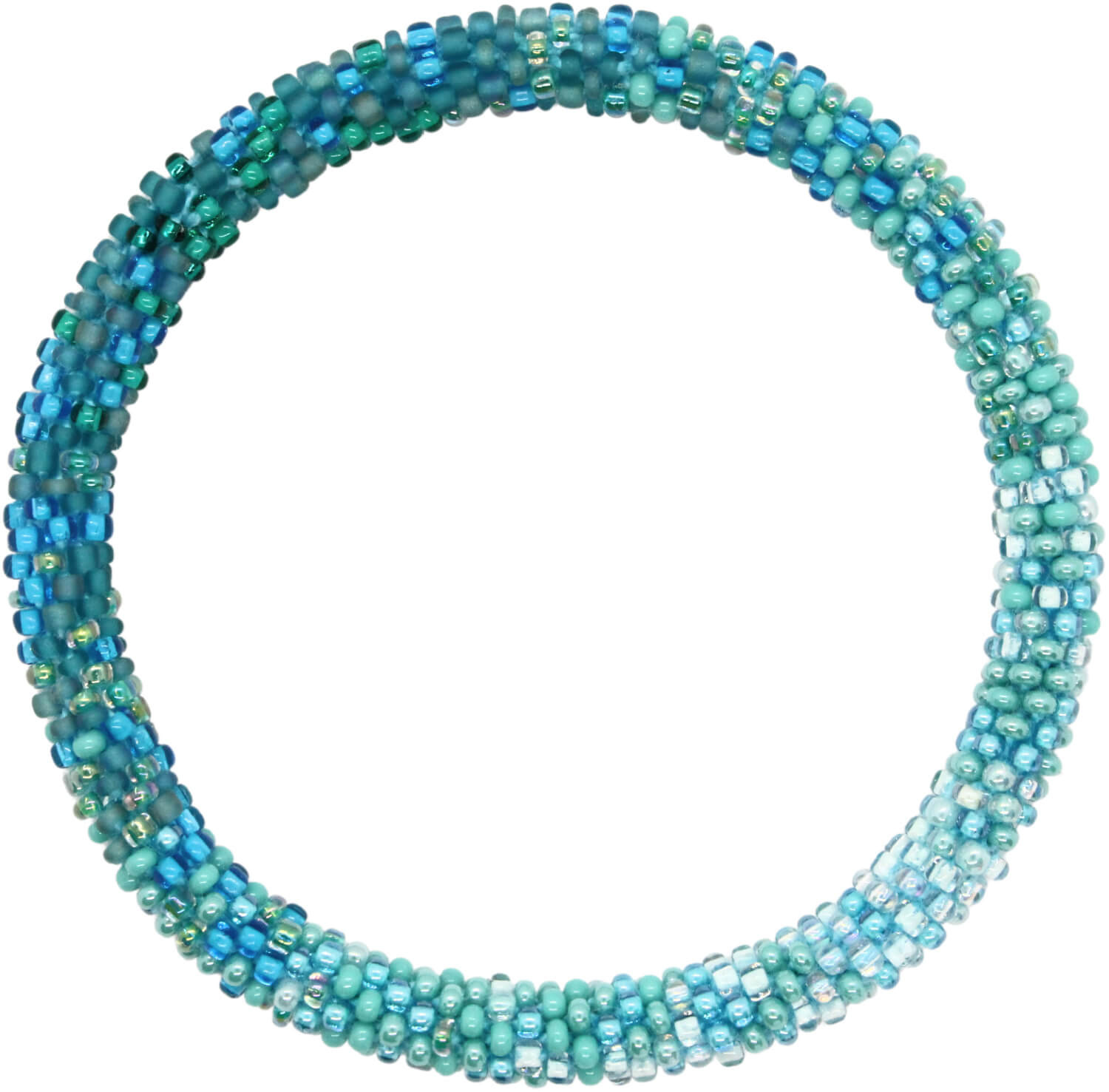 Mermaid Scales Teal Ombré - LOTUS SKY Nepal Bracelets