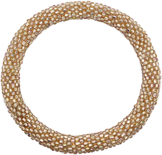 Metallic Cream More Bead Bangle - LOTUS SKY Nepal Bracelets