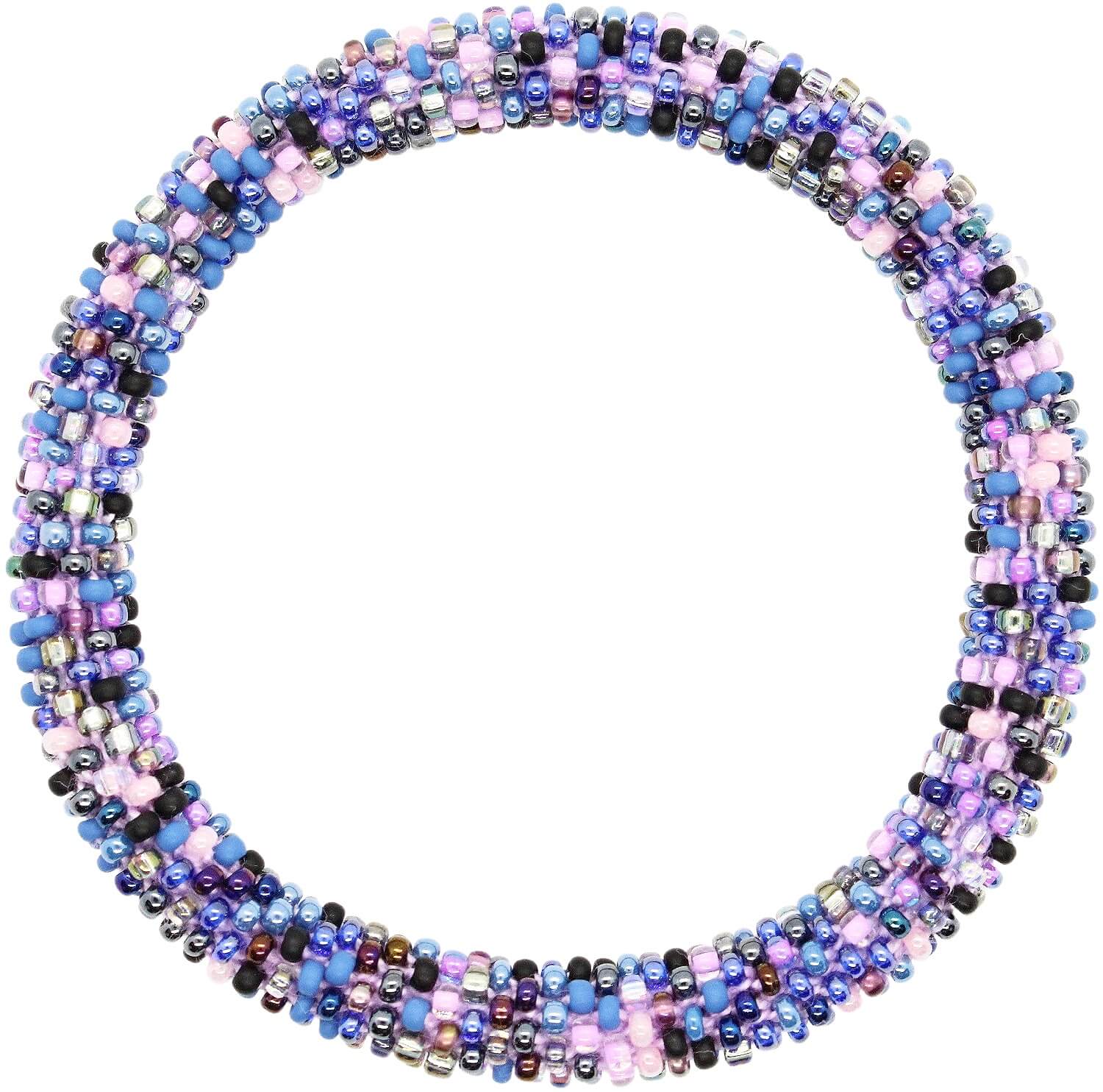 Electrified Midnight Wash Denim Confetti - LOTUS SKY Nepal Bracelets