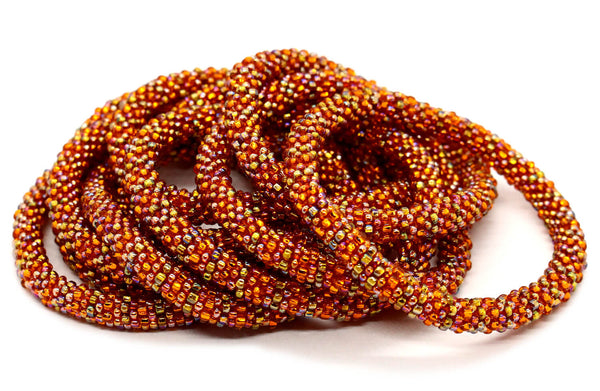 Monarch Orange Semisolid - LOTUS SKY Nepal Bracelets