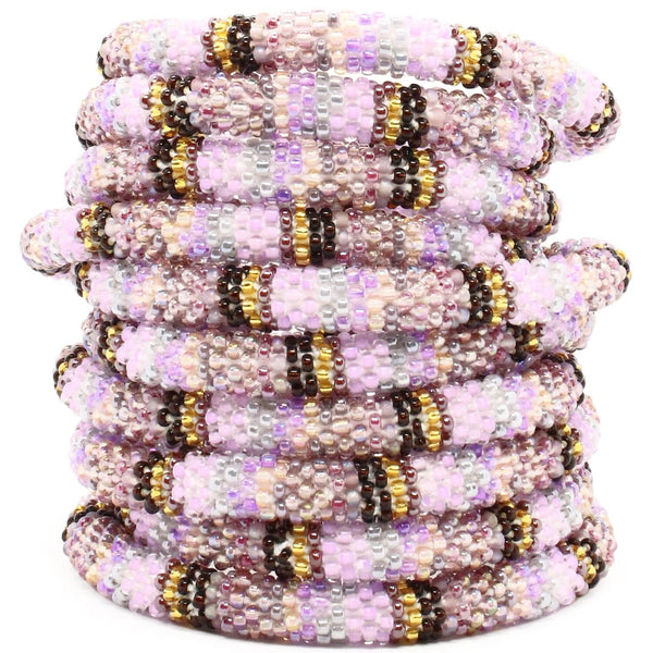 Moonlit Crystal Textile - LOTUS SKY Nepal Bracelets
