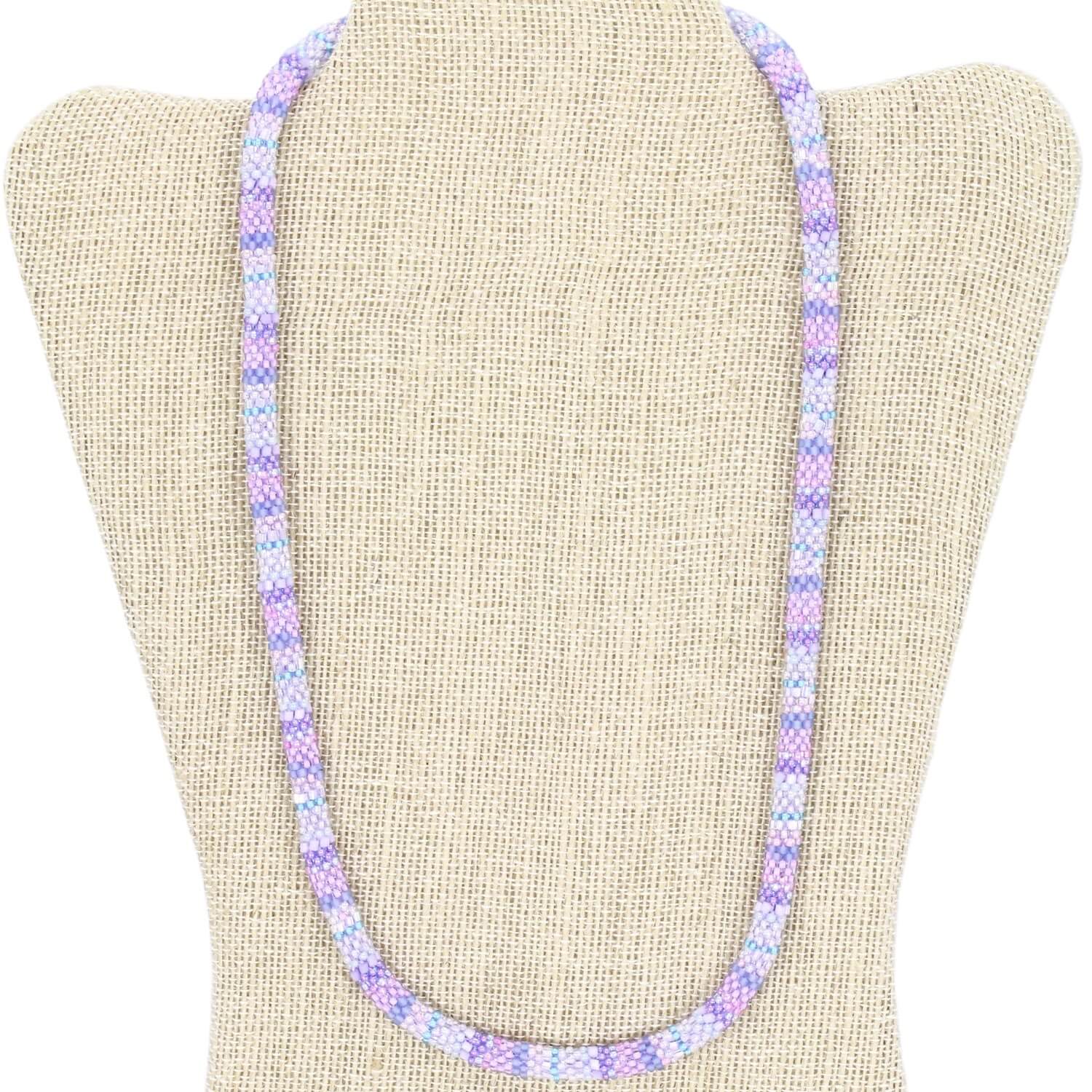 Mystic Petal Textile 24" Single-Layer Necklace - LOTUS SKY Nepal Bracelets