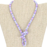 Mystic Petal Textile 24" Single-Layer Necklace - LOTUS SKY Nepal Bracelets