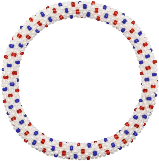 Patriotic Polka Dots - LOTUS SKY Nepal Bracelets