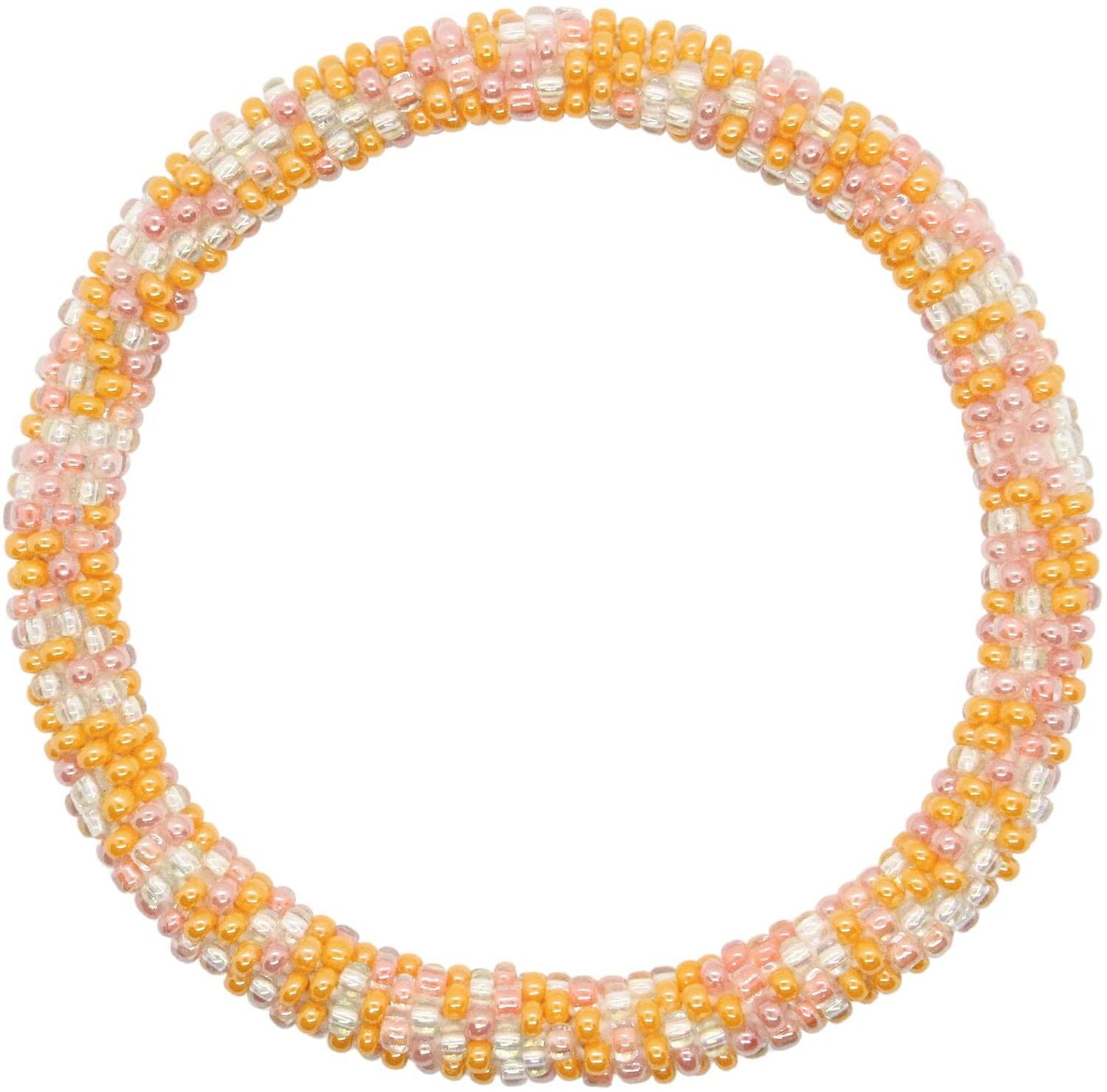 Peach Sorbet Confetti - LOTUS SKY Nepal Bracelets