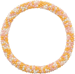 Peach Sorbet Confetti - LOTUS SKY Nepal Bracelets