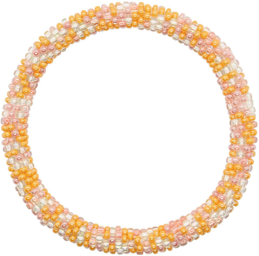 Peach Sorbet Confetti - LOTUS SKY Nepal Bracelets