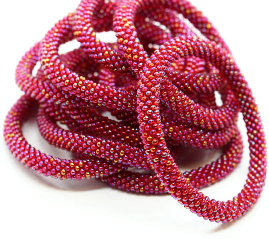 Rainbow Raspberry Solid - LOTUS SKY Nepal Bracelets