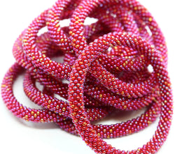 Rainbow Raspberry Solid - LOTUS SKY Nepal Bracelets