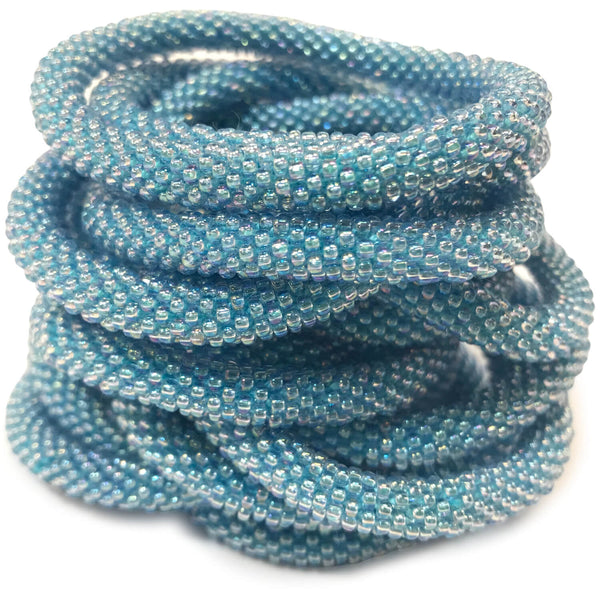 Reef Blue Solid - LOTUS SKY Nepal Bracelets