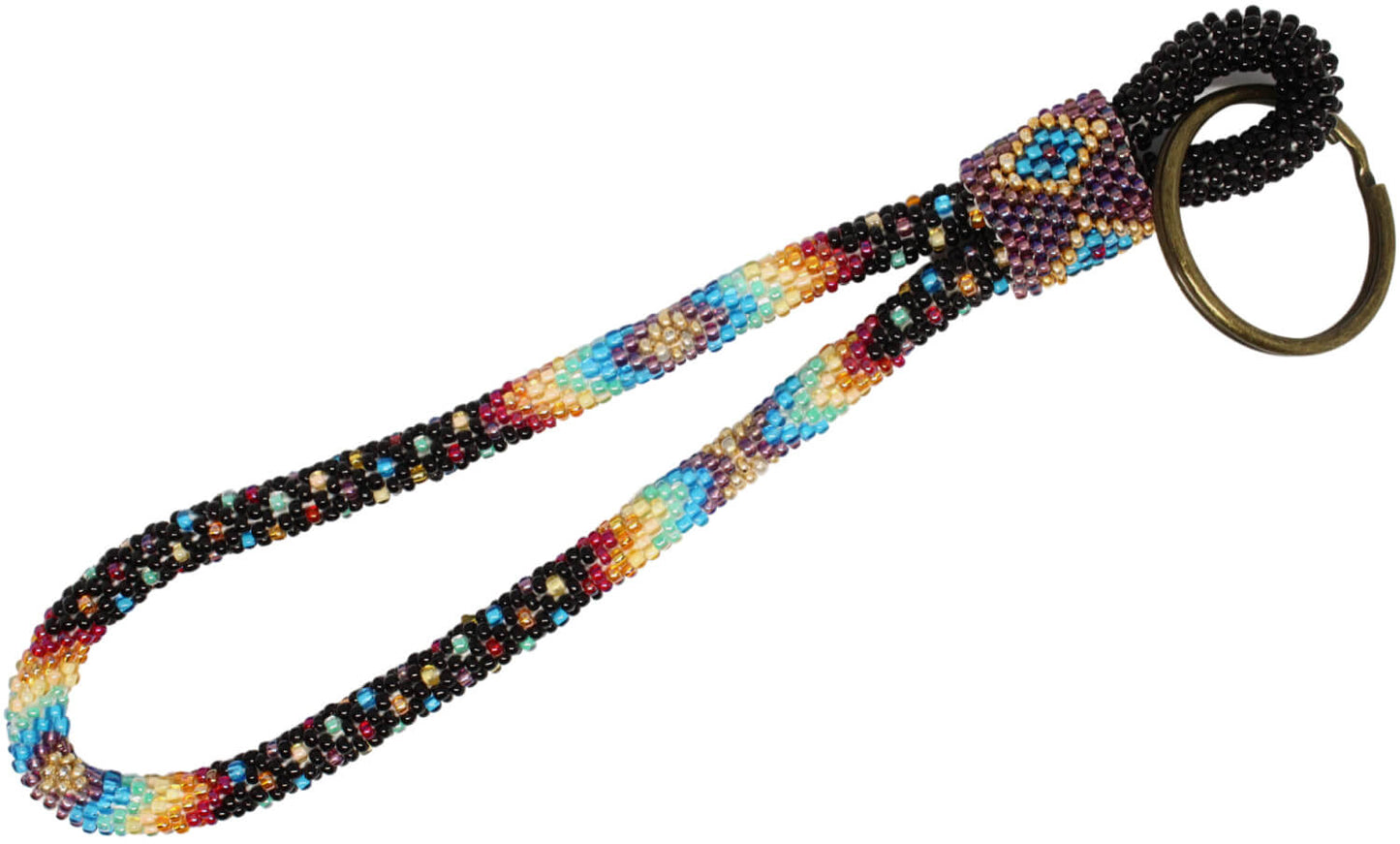 Retro Rainbow Keychain - LOTUS SKY Nepal Bracelets