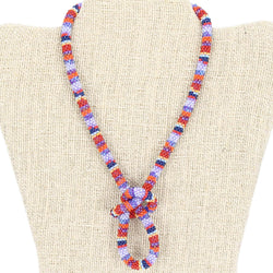 She's a Firecracker Textile 24" Single-Layer Necklace - LOTUS SKY Nepal Bracelets