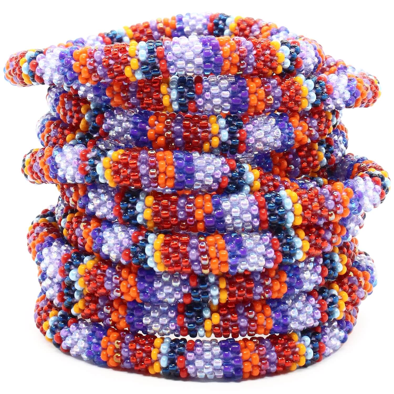 She's a Firecracker Textile - LOTUS SKY Nepal Bracelets