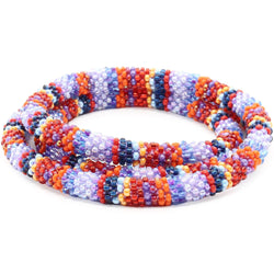 She's a Firecracker Textile 24" Single-Layer Necklace - LOTUS SKY Nepal Bracelets