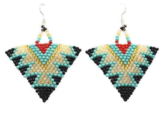 Desert Sand Triangle Earrings - LOTUS SKY Nepal Bracelets