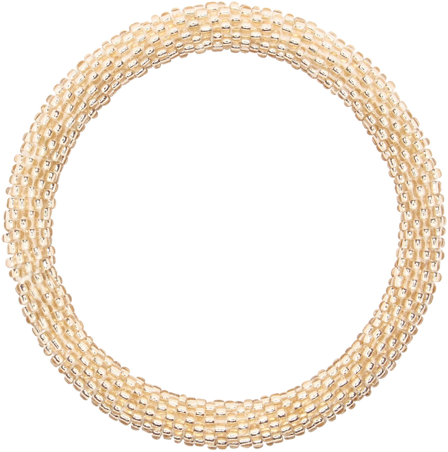 Sparkling Champagne Solid - LOTUS SKY Nepal Bracelets