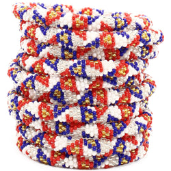 Star Spangled - LARGE ONLY! - LOTUS SKY Nepal Bracelets