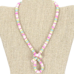 Summer Sari Textile 24" Single-Layer Necklace - LOTUS SKY Nepal Bracelets