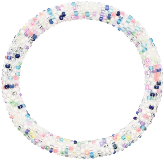 Electrified Sun Bleached Denim Confetti - LOTUS SKY Nepal Bracelets
