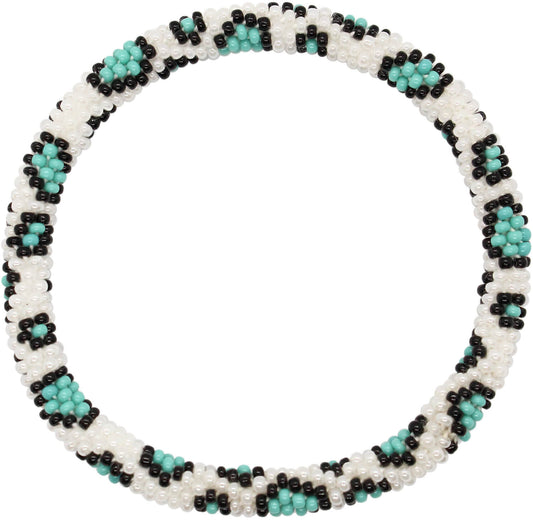 Teal Leopard - LOTUS SKY Nepal Bracelets