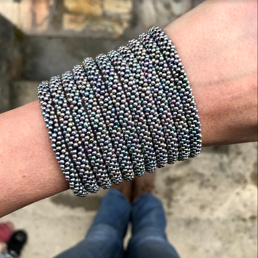 Dark Unicorn Slender Stacker - LOTUS SKY Nepal Bracelets