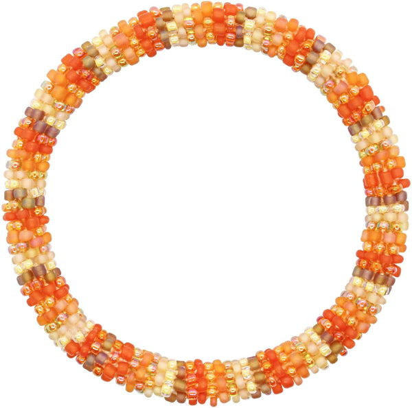 Vintage Orange Semisolid - LOTUS SKY Nepal Bracelets