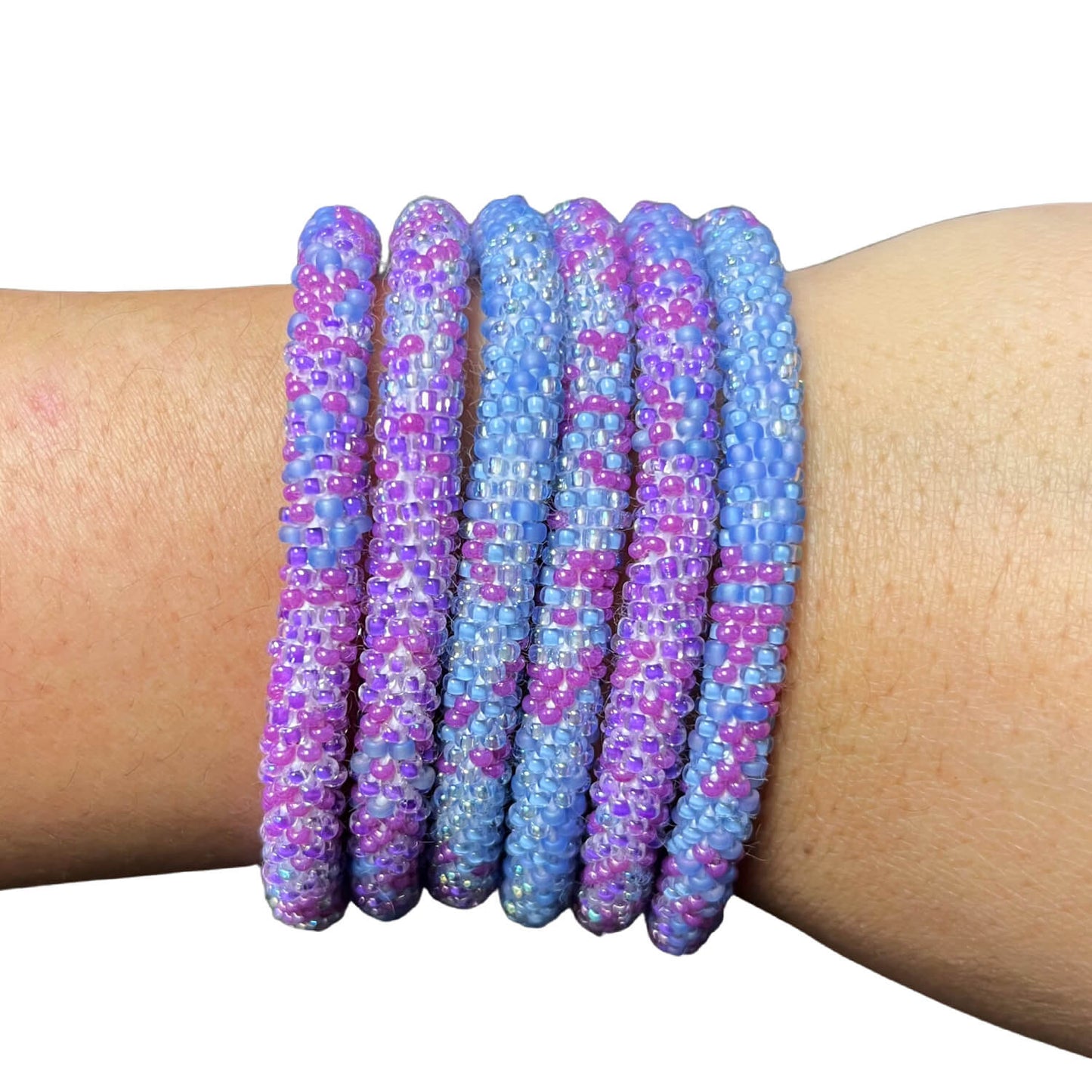 Wearing Wildflowers Ombre - LOTUS SKY Nepal Bracelets