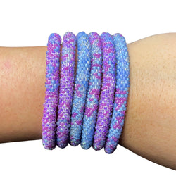 Wearing Wildflowers Ombre - LOTUS SKY Nepal Bracelets